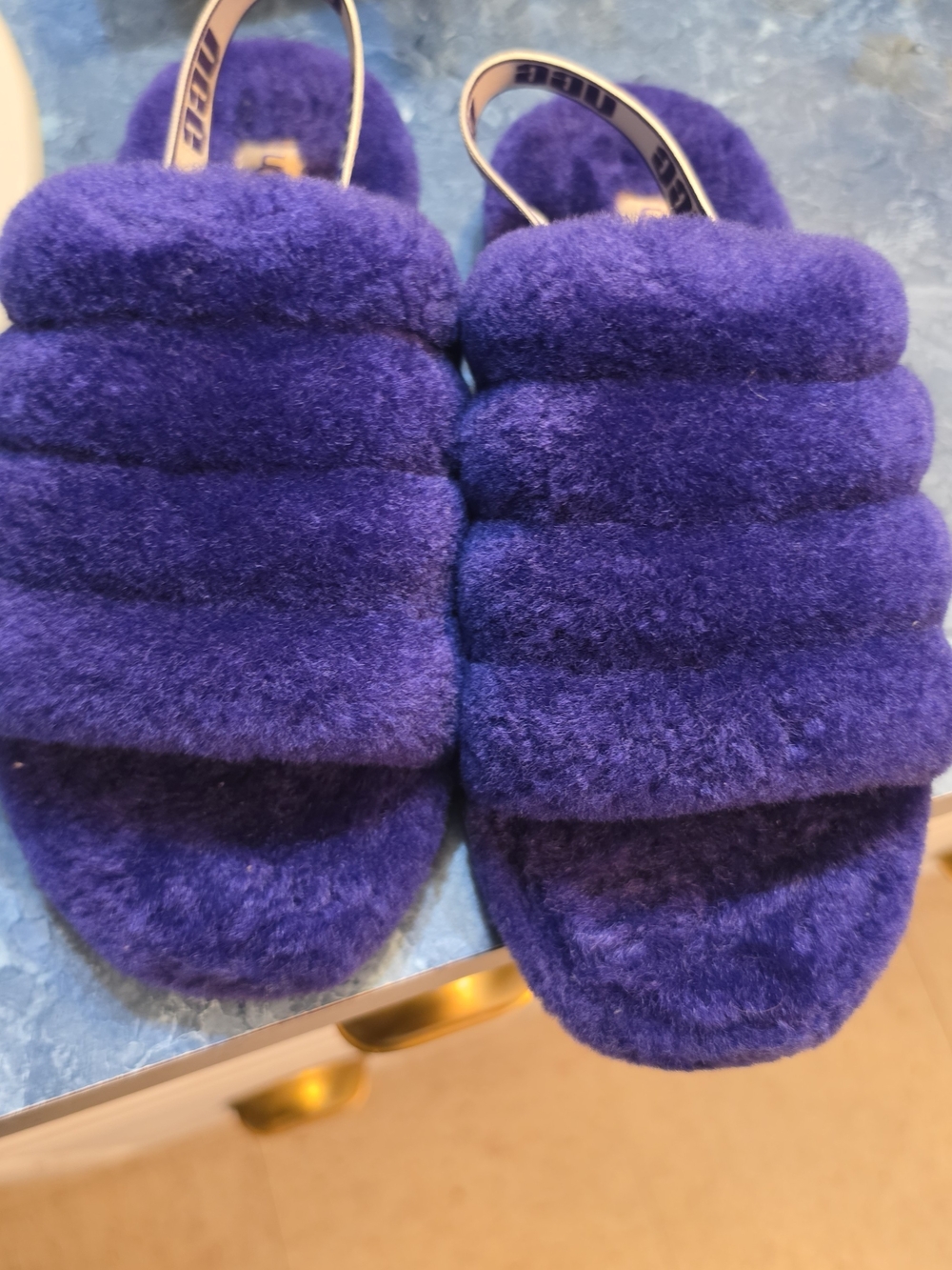 UGG Cozy Fuzz Slider in Purple Color - Picture 5 of 13